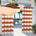 Exclusive Home Indoor/Outdoor Stripe Cabana Window Curtain Panel Pair with Grommet Top   556661470